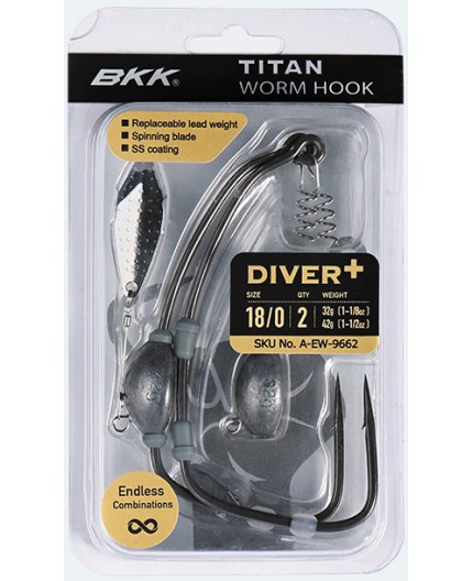 BKK Titan Diver+ Weighted Swimbait Hook